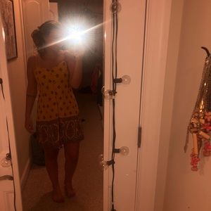 Super cute yellow sundress!
